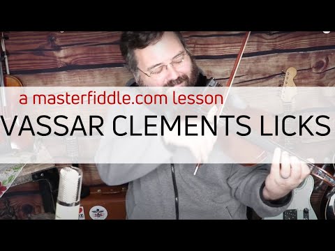 Vassar Clements Bluegrass Fiddle Licks in G - Lesson Preview