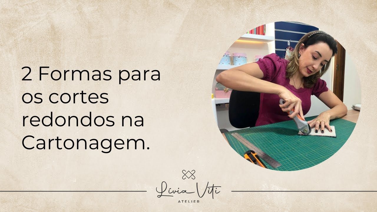 2 Formas para os cortes redondos na Cartonagem.