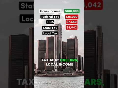Living on $100,000 After Taxes in Michigan #michigan #democrat #republican #salary #taxes