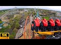 Iron Menace POV 5K Back Row NEW RIDE AT DORNEY PARK Allentown PA