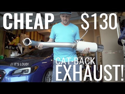 THE CHEAPEST CAT-BACK EXHAUST FOR 2015-2019 SUBARU WRX/STI | AMAZON/eBay FIND!