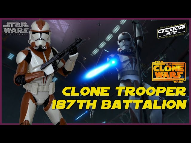 Vídeo relacionado con Hasbro - Disney Star Wars The Clone Wars The Black Series - Clone Trooper (187th Battalion) (F5599)