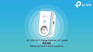 TP-Link AC1200 Wi-Fi Range Extender AC Soketli RE365 Kurulum Videosu
