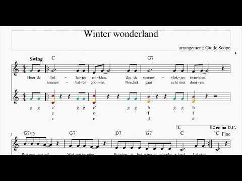 Winter wonderland - boom-whacker arrangement