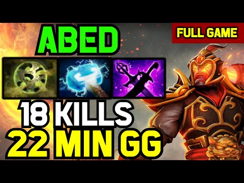 Abed MID Ember spirit - NONSTOP Fighting - 18 Kills in 22 minutes