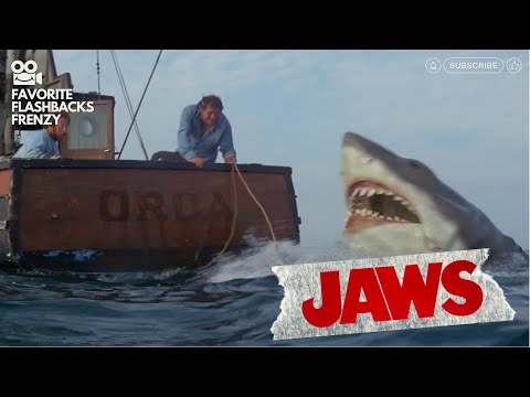 Jaws (1975) - "Oh boys, I think he's come back for his noon feeding" | "Excuse me, Chief"