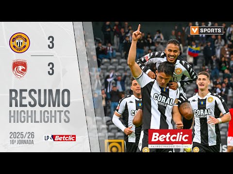 Resumo: Nacional 3-3 Santa Clara (Liga 25/26 #16)