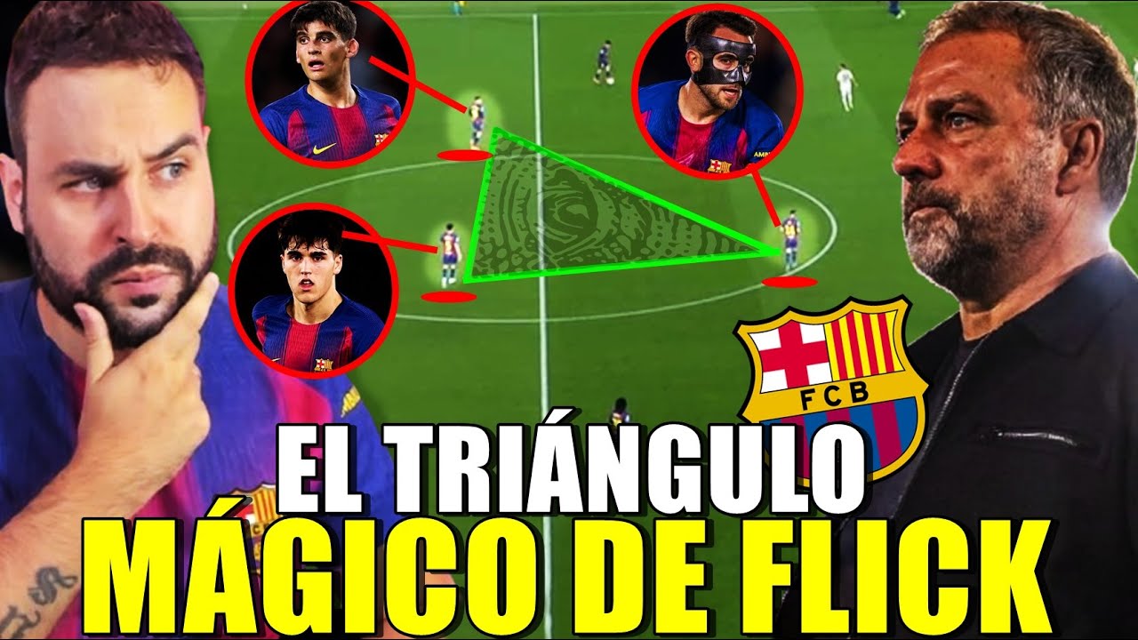El TRIÁNGULO MÁGICO de FLICK ¡GERARD MARTÍN, ERIC GARCÍA y CUBARSÍ!