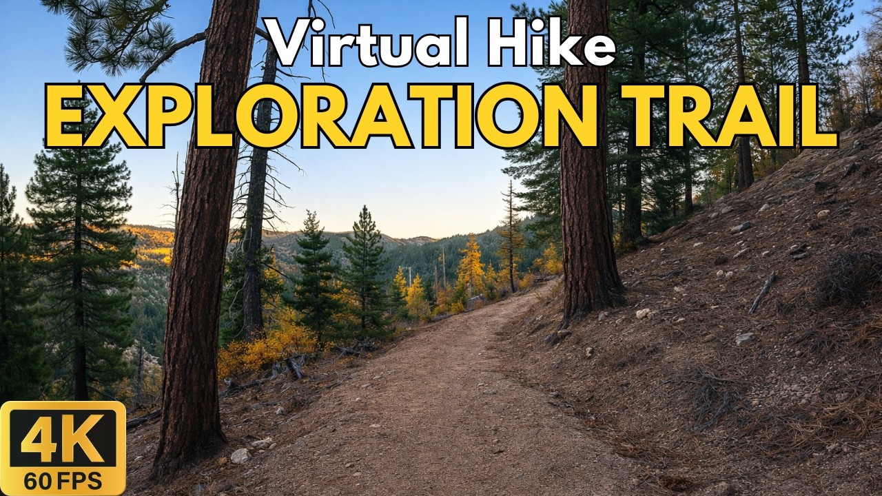 4K Treadmill Virtual Hike – Exploration Trail, San Bernardino National Forest | 76-Min Scenic POV