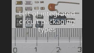 List of integrated circuit packaging types