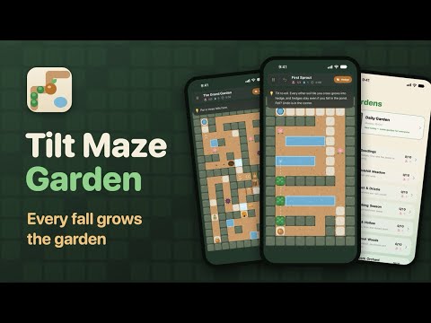 Tilt Maze Garden gameplay trailer thumbnail