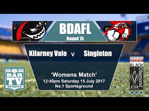 2017 Womens BDAFL Round 15 - Killarney Vale v Singleton