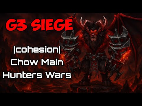 G3 siege |cohesion| vs Chow Main vs Hunters Wars | summoners war