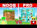 NOOB vs PRO: BLOCK HOUSE Build Challenge in Minecraft