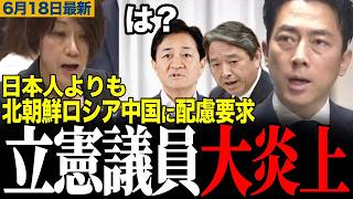 【衝撃発言で大炎上】進次郎大活躍！玉木榛葉もブチギレ！こんな政党が政権交代しようとしてたの？日本人よりも北朝鮮ロシア中国に配慮を要求【榛葉幹事長/玉木雄一郎/小泉進次郎/立憲民主党/選挙ドットコム】