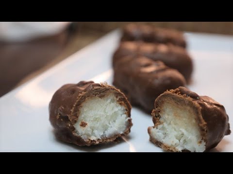 Bounty chocolate bars at home | coconut chocolate bars