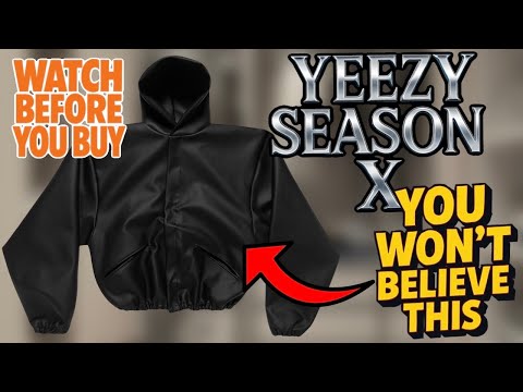 NEW YEEZY JC-01 Faux LEATHER HOODIE UNBOXING And Up-Close REVIEW