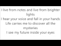 Celine Dion - Destin (Destiny) - English lyrics in tune with song