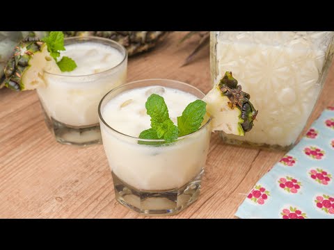 Pineapple Smoothie with Condensed Milk - Easy, Quick and Delicious - 3 Ingredients | Cook'n Enjoy...