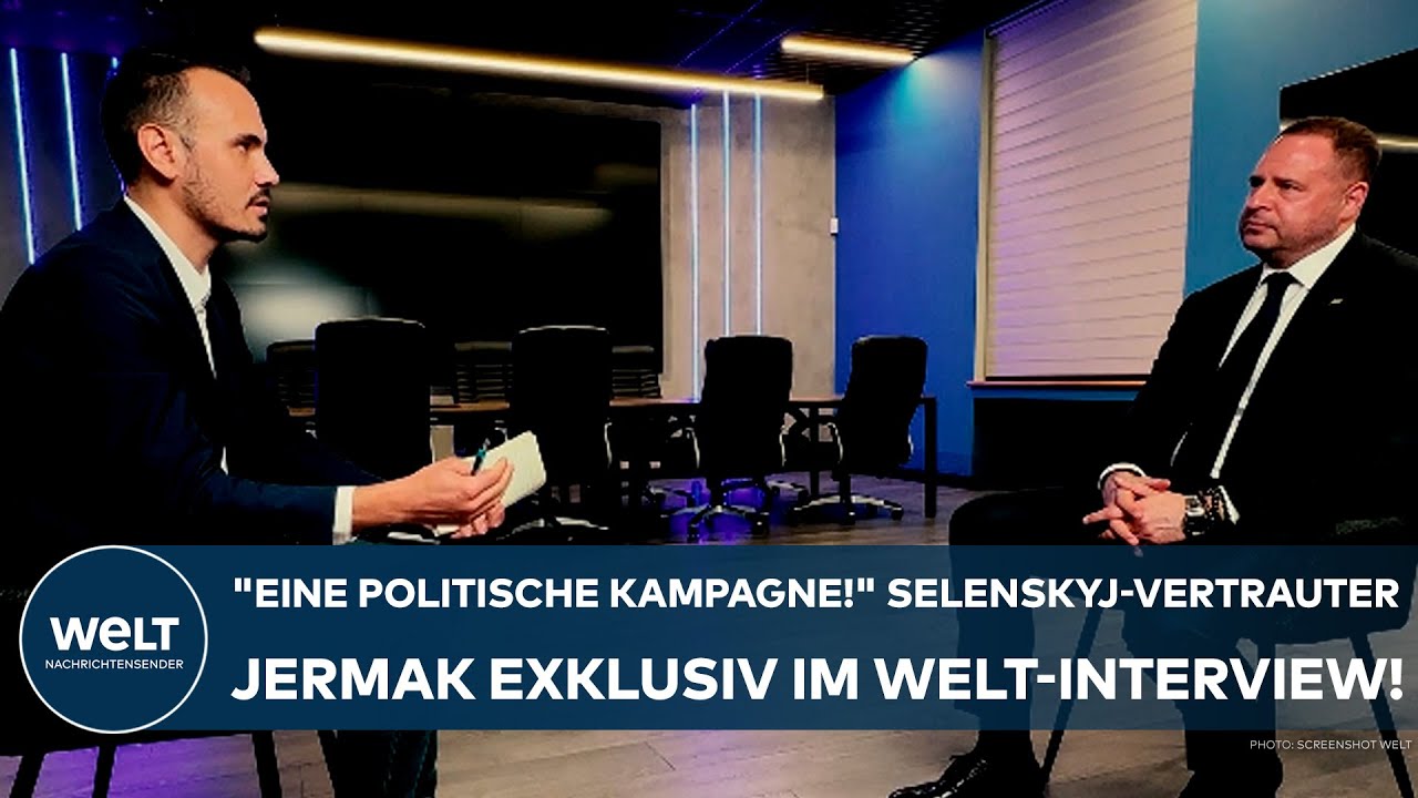 UKRAINE-KRIEG: "Eine politische Kampagne!" Selenskyj-Vertrauter Jermak exklusiv im WELT-Interview!