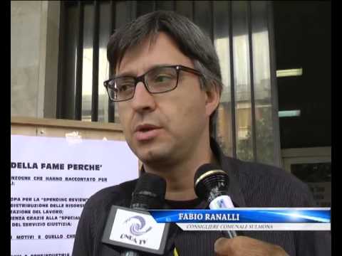 ONDA TG 17.09.2013 - SCIOPERO DELLA FAME DEGLI AVVOCATI DI SULMONA PER SALVARE IL TRIBUNALE