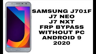 j7 neo google account bypass 9.0 Samsung Galaxy J701f Google Account Bypass/Frp Reset 2020