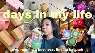days in my life as a small business owner📦 & content creator📸 // new camera gear, life balance, vlog