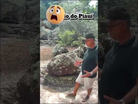 Turista no Castelo do Piauí