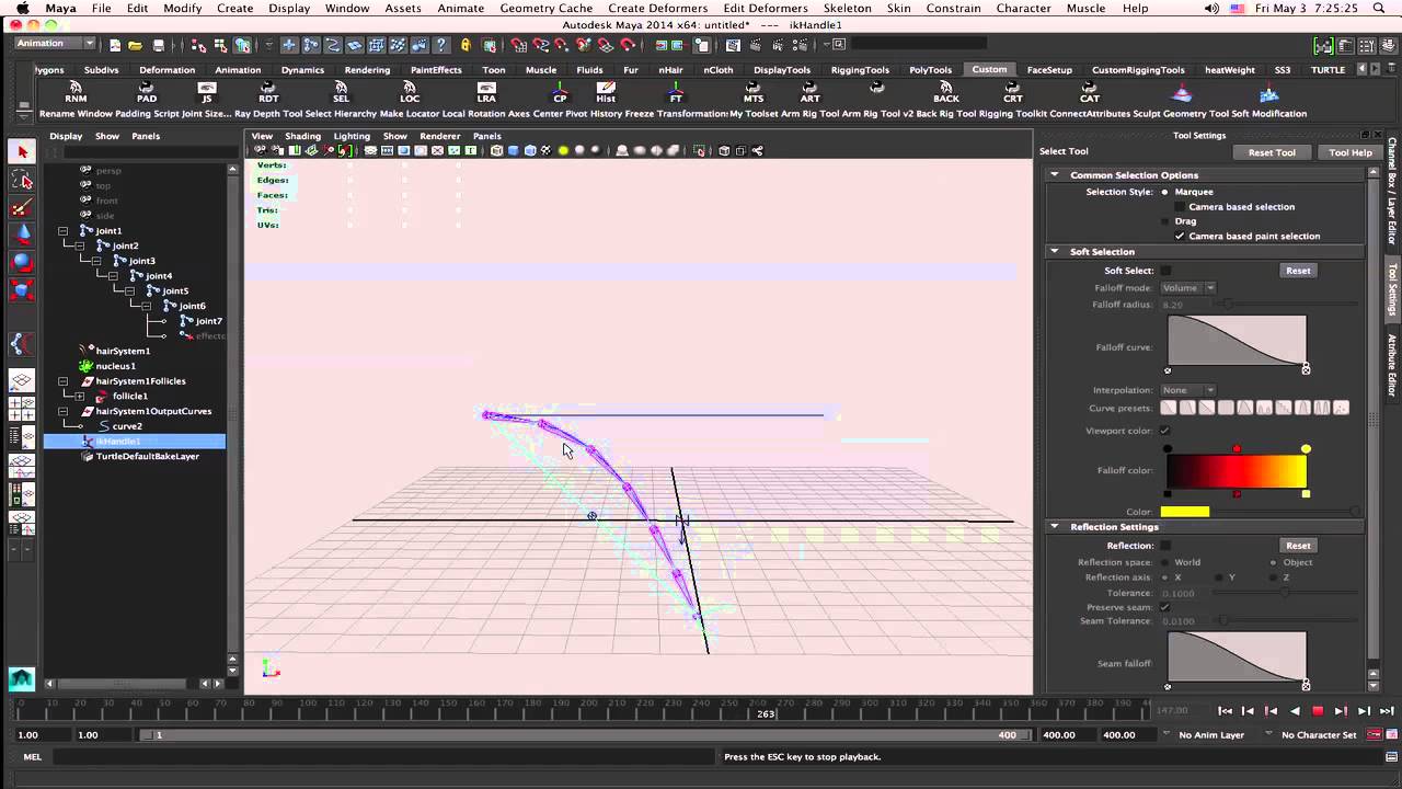 Dynamic Chains - Maya Hair - Tutorial