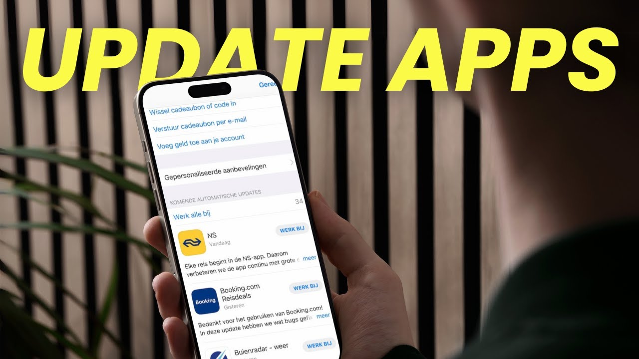 Een app updaten op de iPhone via de App Store