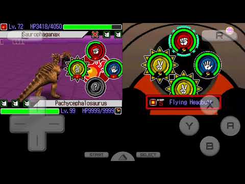 Dinosaur King DS - Pachycephalosaurus Gameplay
