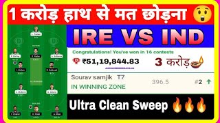 IND VS IRE DREAM11 T20 CRICKET MATCH PREDICTION India vs Ireland T20 cricket match
