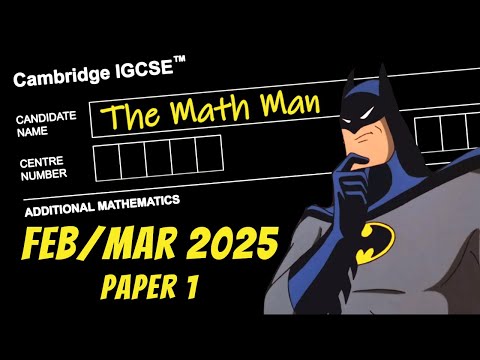 IGCSE Add Math | Feb 2025 | Paper 1 (0606/12/F/M/25 & 4037/12/F/M/25)