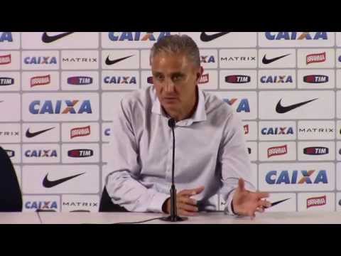 Coletiva de imprensa de Tite aps a vitria contra a Ponte Preta