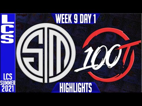 TSM vs 100 Highlights | LCS Summer 2021 W9D1 | Team Solomid vs 100 Thieves