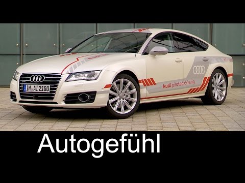 Audi new Autonomous Driving tests in Audi A7 concept Piloted Driving - Autogefühl