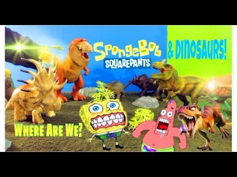 SpongeBob Squarepants In the land of Dinosaurs episode English ATTACK!
