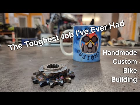 Hand Making a Custom Stepped Front Sprocket for Suzuki | Traditional Methods TIG Welding Hand Tools