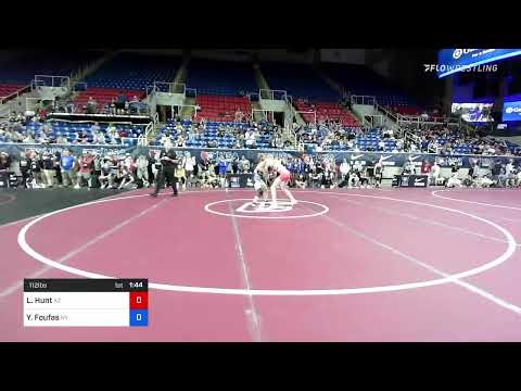 112 Lbs Consi Of 32 #1 - Lola Hunt, Arizona Vs Yianna Foufas, New York B580