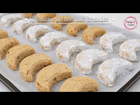 Croissants de Lune aux Amandes ✨Biscuits qui Fondent en Bouche