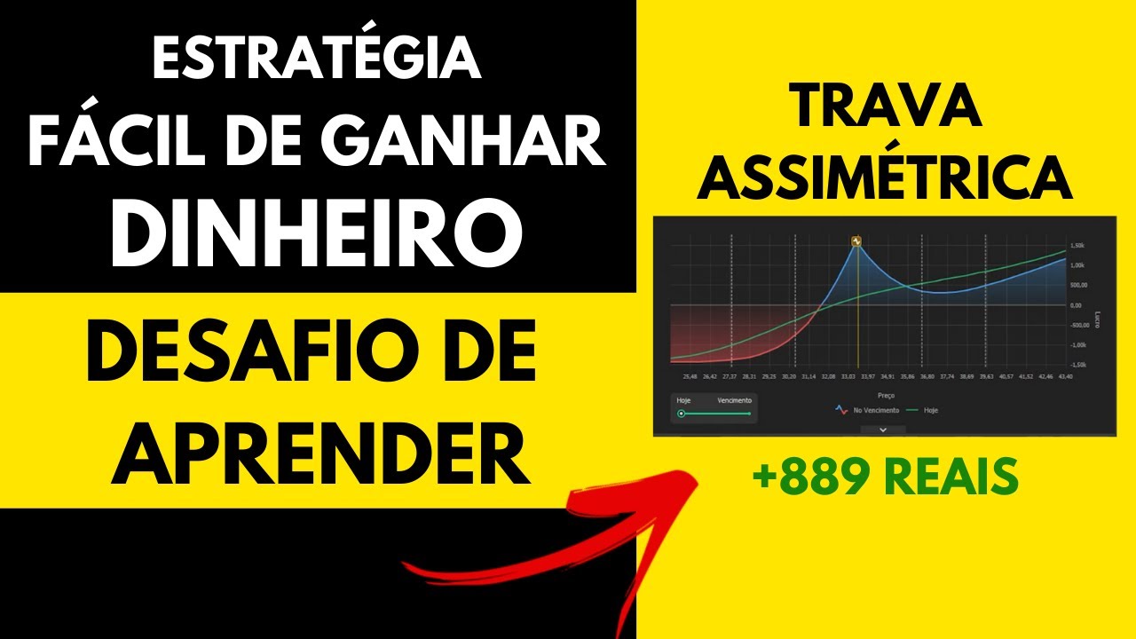ESTRATÉGIA TRAVA DE LINHA ASSIMÉTRICA: CHANCE ALTA DE LUCRO NESSA TRAVA COM OPÇÕES