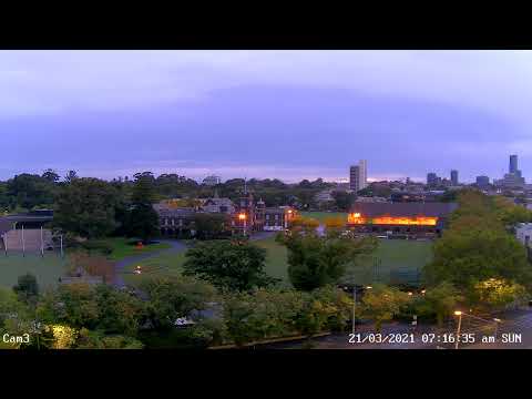 3.  St Kilda Rd looking eastwards over Melbourne Grammar