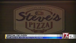 Pizza shop makes surprise delivery to terminally ill man 225 miles away