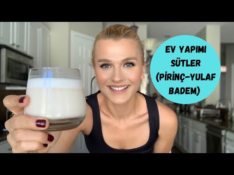 ❗🥛 EV YAPIMI, HAYVANSAL OLMAYAN SÜTLER: PİRİNÇ, YULAF VE BADEM SÜTÜ YAPIMI | HIZLI KİLO VERME