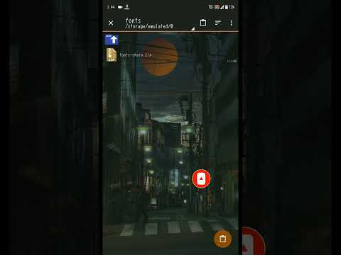 cara mengganti font sharp Aquos