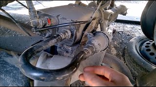 Volvo S60 V70 Charcoal canister and evap pump location - rear subframe lowering 2001-2007(9)