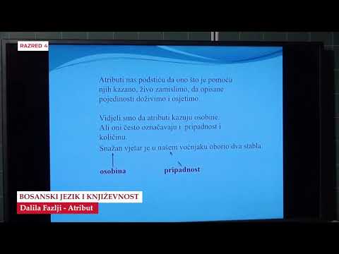 B4125   Bosanski jezik   Atribut   Dalila Fazlji