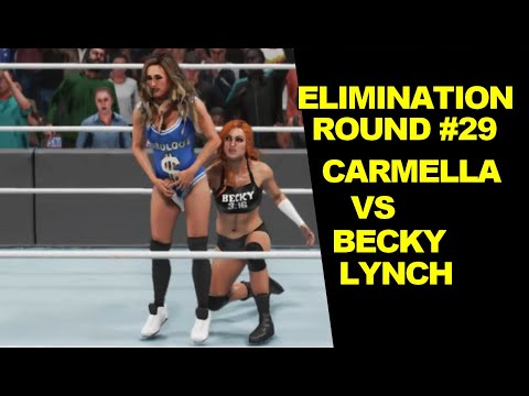 WWE 2K19 Carmella vs Becky Lynch - Extreme Elimination Round #29