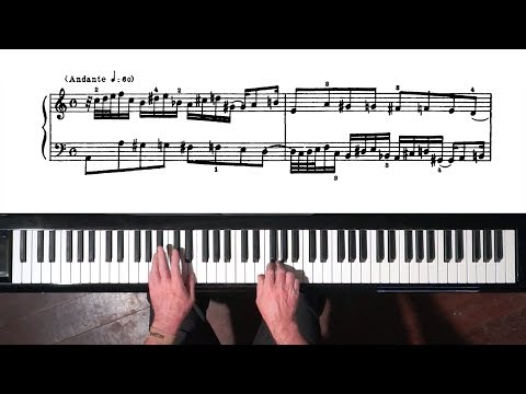 Bach Prelude and Fugue No.20 Well Tempered Clavier, Book 2 with Harmonic Pedal