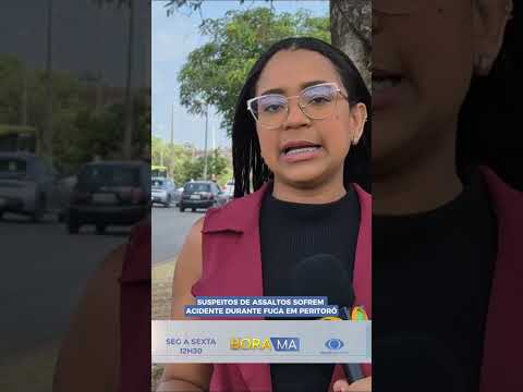 SUSPEITOS DE ASSALTOS SOFREM ACIDENTE DURANTE FUGA EM PERITORÓ